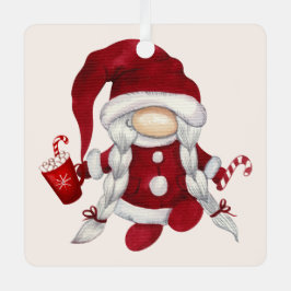 Creëer uw eigen Schattigee kerst cacao gnoom Metalen Ornament