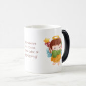 Creëer uw eigen Schattigee kerstengel Magische Mok (Voorkant rechts)