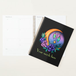 Creëer Uw eigen Schattigee kristallen, maan & Roze Planner