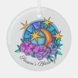 Creëer Uw eigen Schattigee Maan, Sterren & Rozen Glas Ornament