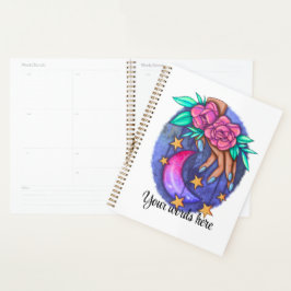 Creëer Uw eigen Schattigee Maan, Sterren, Rozen Ha Planner