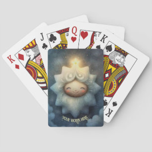 Creëer Uw Eigen Schattigee Starlit Sky Pokerkaarten