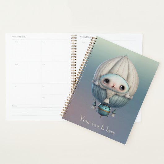 Creëer Uw eigen Schattigee Steampunk Hete Luchtbal Planner (Display)