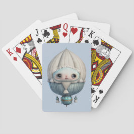 Creëer Uw eigen Schattigee Steampunk Hete Luchtbal Pokerkaarten