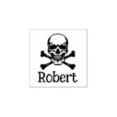 Creëer uw eigen schedelhandtekening rubberstempel (Afrduk)