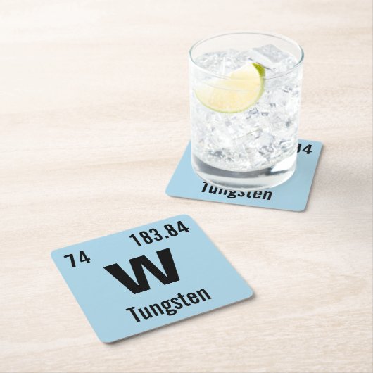 Creëer Uw eigen scheikundige element Kartonnen Onderzetters (Insitu)