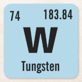 Creëer Uw eigen scheikundige element Kartonnen Onderzetters (Voorkant)