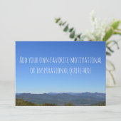 Creëer Uw eigen Schilderachtig Berghorizon van het (Staand voorkant)