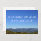 Creëer Uw eigen Schilderachtig Berghorizon van het Briefkaart (Voorkant / Achterkant)