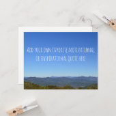 Creëer Uw eigen Schilderachtig Berghorizon van het Kaart (Voorkant / Achterkant in situ)