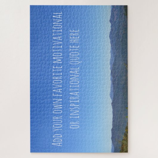 Creëer Uw eigen Schilderachtig Berghorizon van het Legpuzzel (Verticaal)