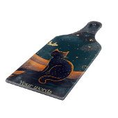 Creëer Uw eigen Schilderachtig Mystieke Zwarte Kat Snijplank (Hoek)