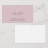 Creëer Uw eigen, schone en elegante vormgeving Visitekaartje (Voorkant / Achterkant)