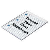 Creëer Uw eigen schoolpapieren laptop Notitieboek (Linkerzijde)