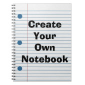 Creëer Uw eigen schoolpapieren laptop Notitieboek (Voorkant)