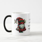 Creëer Uw eigen Schotse Christmas Plaid Gnome Magische Mok (Links)