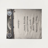 Creëer uw eigen  schrijfmachinecitaat wandkleed (Voorkant (horizontaal))