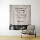 Creëer uw eigen  schrijfmachinecitaat wandkleed (In situ)