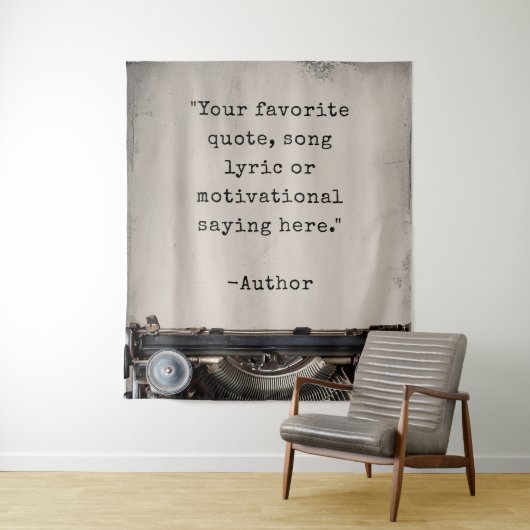 Creëer uw eigen  schrijfmachinecitaat wandkleed (In situ)