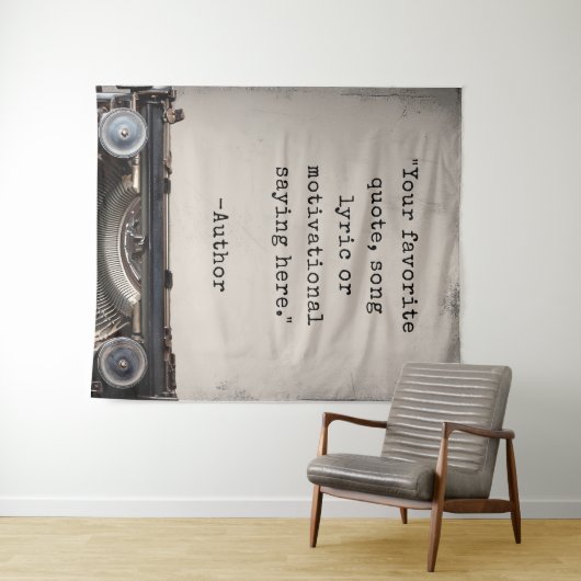 Creëer uw eigen  schrijfmachinecitaat wandkleed (In Situ (horizontaal))