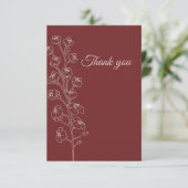 Creëer Uw eigen schrijven wat u wilt Bedankkaart (Staand voorkant)