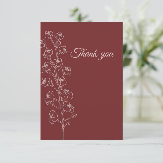 Creëer Uw eigen schrijven wat u wilt Bedankkaart (Staand voorkant)