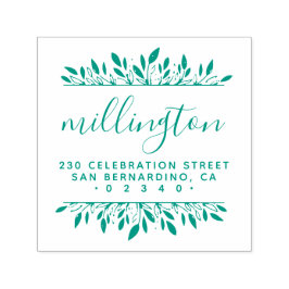 Creëer Uw eigen script familienaam retouradres Zelfinktende Stempel