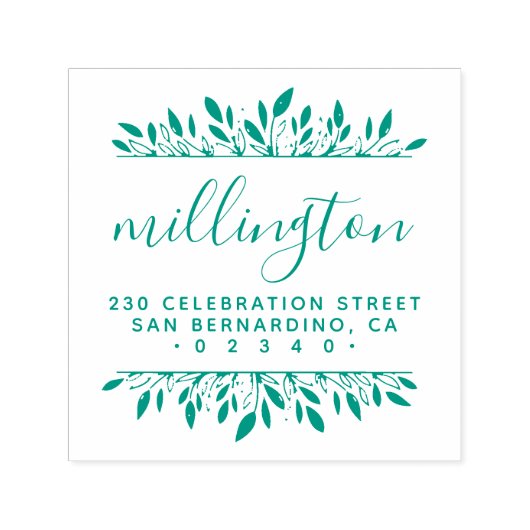 Creëer Uw eigen script familienaam retouradres Zelfinktende Stempel (Design)