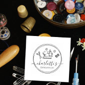 Creëer uw eigen script naaien rubberstempel