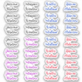 Creëer uw eigen script volledige naam (aangepaste sticker (Voorkant)