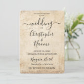 Creëer Uw eigen  Sepia Old Paper Kaart (Staand voorkant)