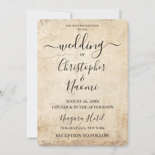 Creëer Uw eigen  Sepia Old Paper Kaart (Voorkant)