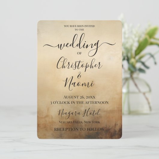 Creëer Uw eigen Sepia  ouderwets papier Kaart (Staand voorkant)