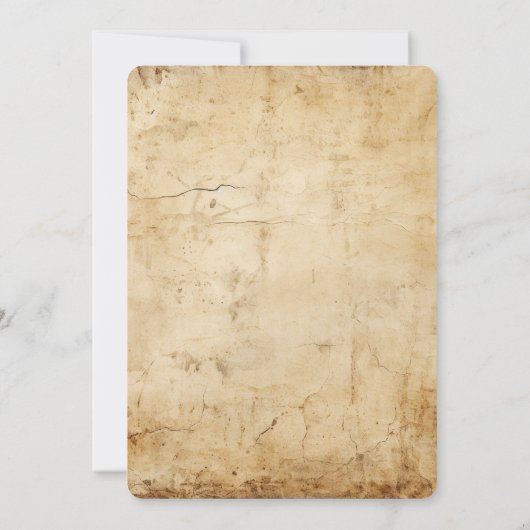 Creëer uw eigen sepia  rustiek papier kaart (Achterkant)