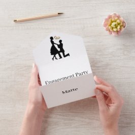 Creëer Uw eigen servicepartij II RSVP White All In One Uitnodiging