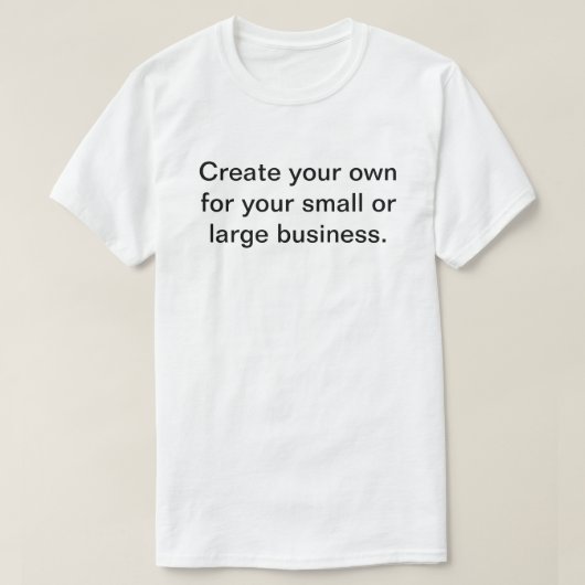 Creëer uw eigen shirt voor een bedrijf (Design voorkant)