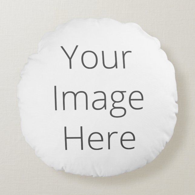 Creëer Uw eigen Sierkussen uit de polyesterronde Rond Kussen (Voorkant)