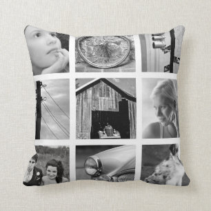Creëer-Uw-Eigen Sierkussen van de Foto Collage