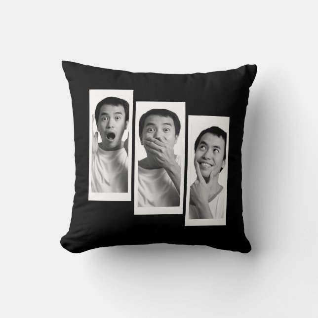 Creëer-Uw-Eigen Sierkussen van de Foto Collage (Voorkant)