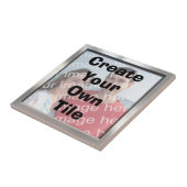 Creëer Uw eigen Silver Border Tile Tegeltje (Zijkant)