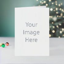 Creëer Uw eigen Silver Foil Folded Holiday Kaart