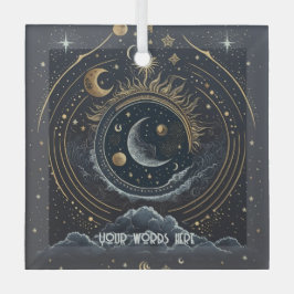 Creëer Uw eigen Silver & Gold Celestial Lunar Glas Ornament