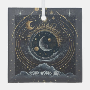 Creëer Uw eigen Silver & Gold Celestial Lunar Glas Ornament