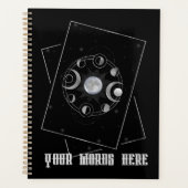 Creëer Uw eigen Silver Triple Moon Phases Tarot Planner (Voorkant)