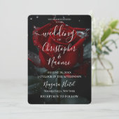 Creëer Uw Eigen Single Red Rose & Water Closeup Kaart (Staand voorkant)