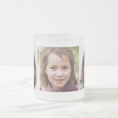 Creëer Uw eigen Sjabloon 3 Foto's Matglas Koffiemok (Center)