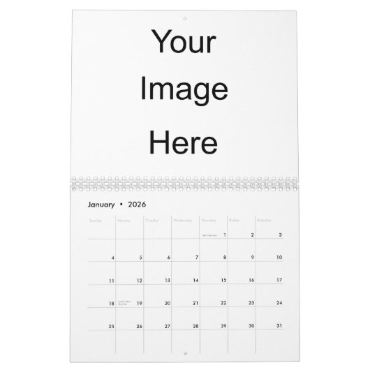 Creëer Uw eigen Sjabloon voor fotokalender Kalender (Jan 2026)