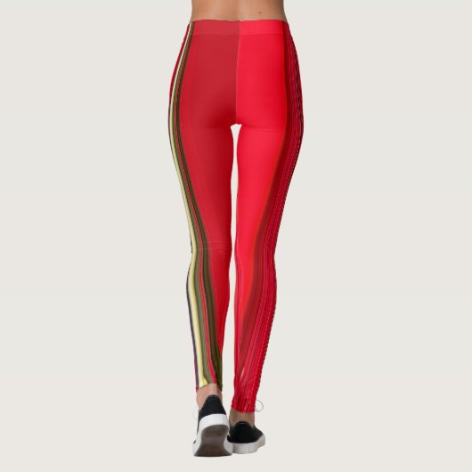 Creëer uw eigen slanke, rode, verbluffende, aangep leggings (Achterkant)