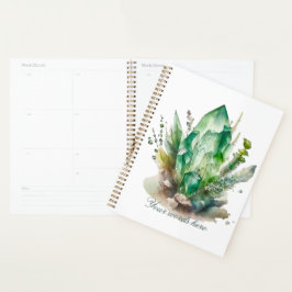 Creëer Uw eigen Smaragd Groene Kristallen Planner
