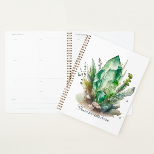 Creëer Uw eigen Smaragd Groene Kristallen Planner (Display)